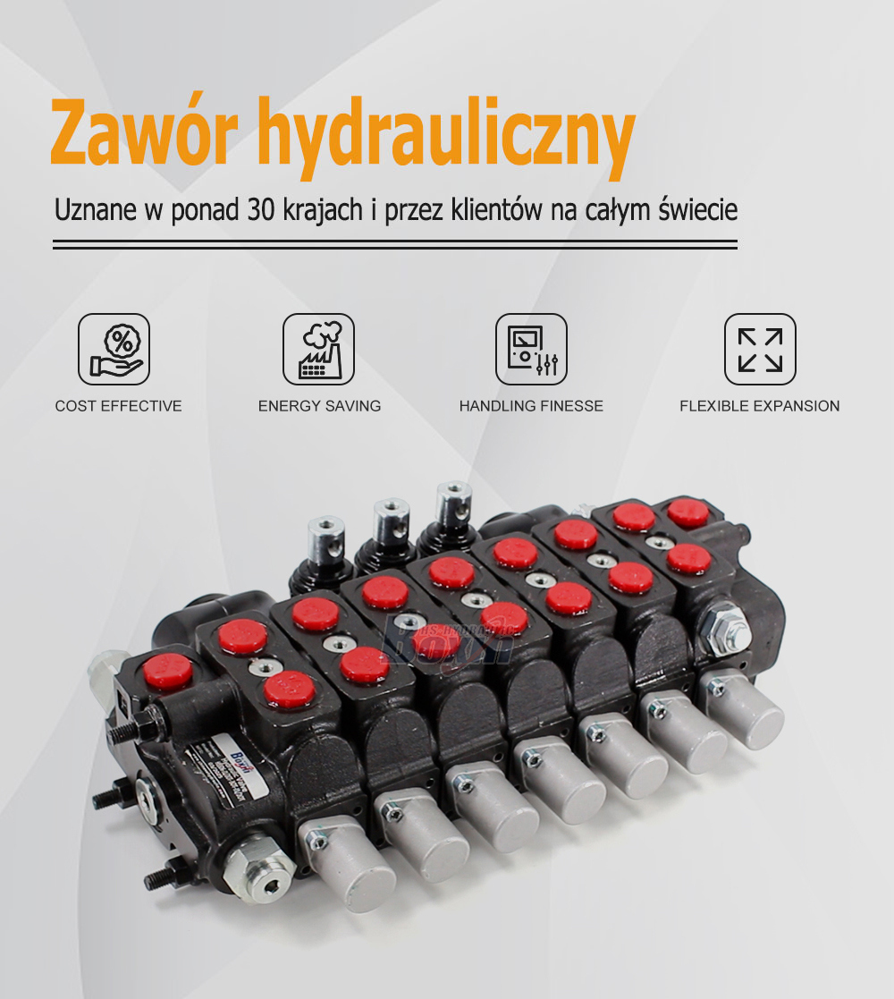 Multi-Spool SD6 Sectional Directional Control Valve for Mobile Machinery